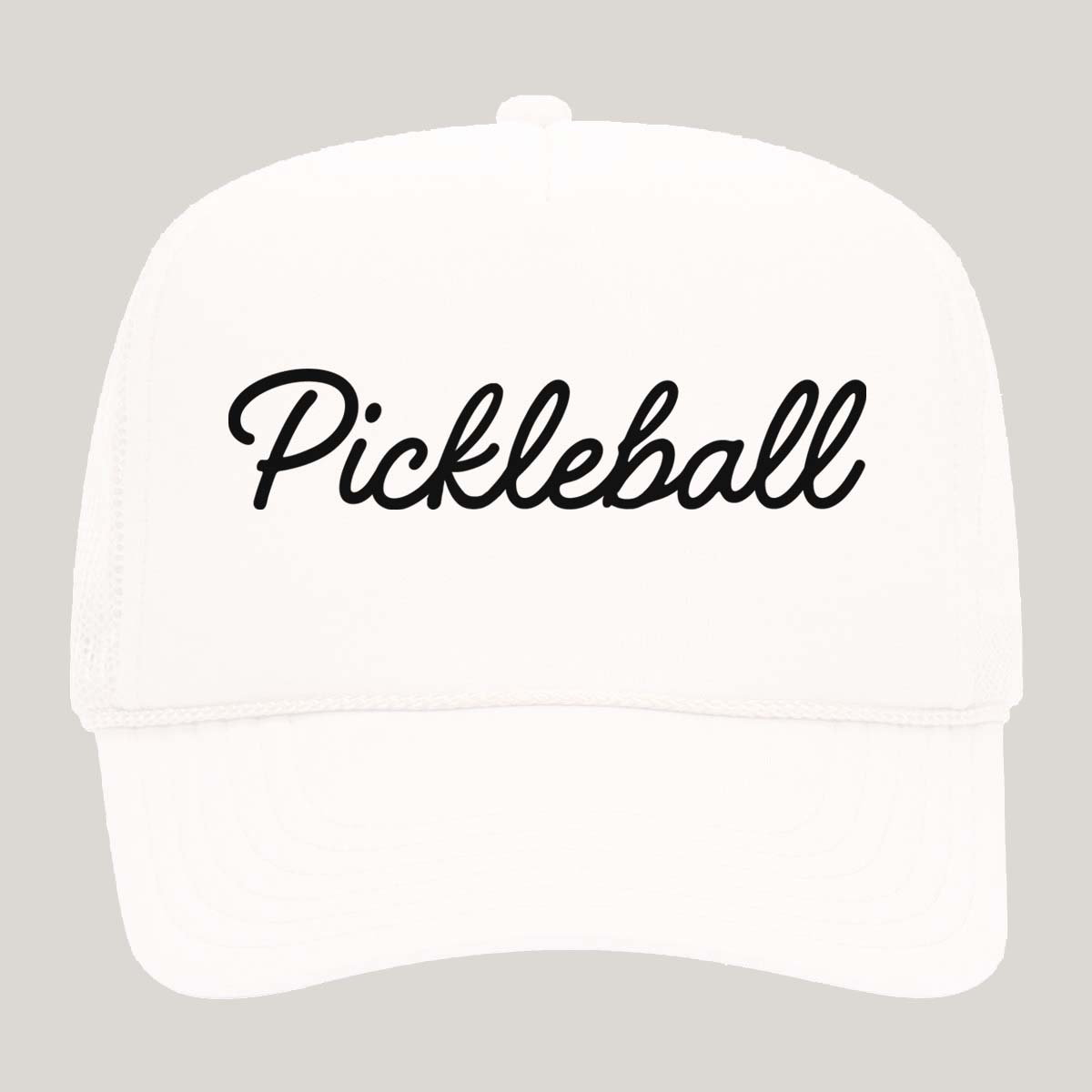 Pickleball Cursive Foam Snapback Hat