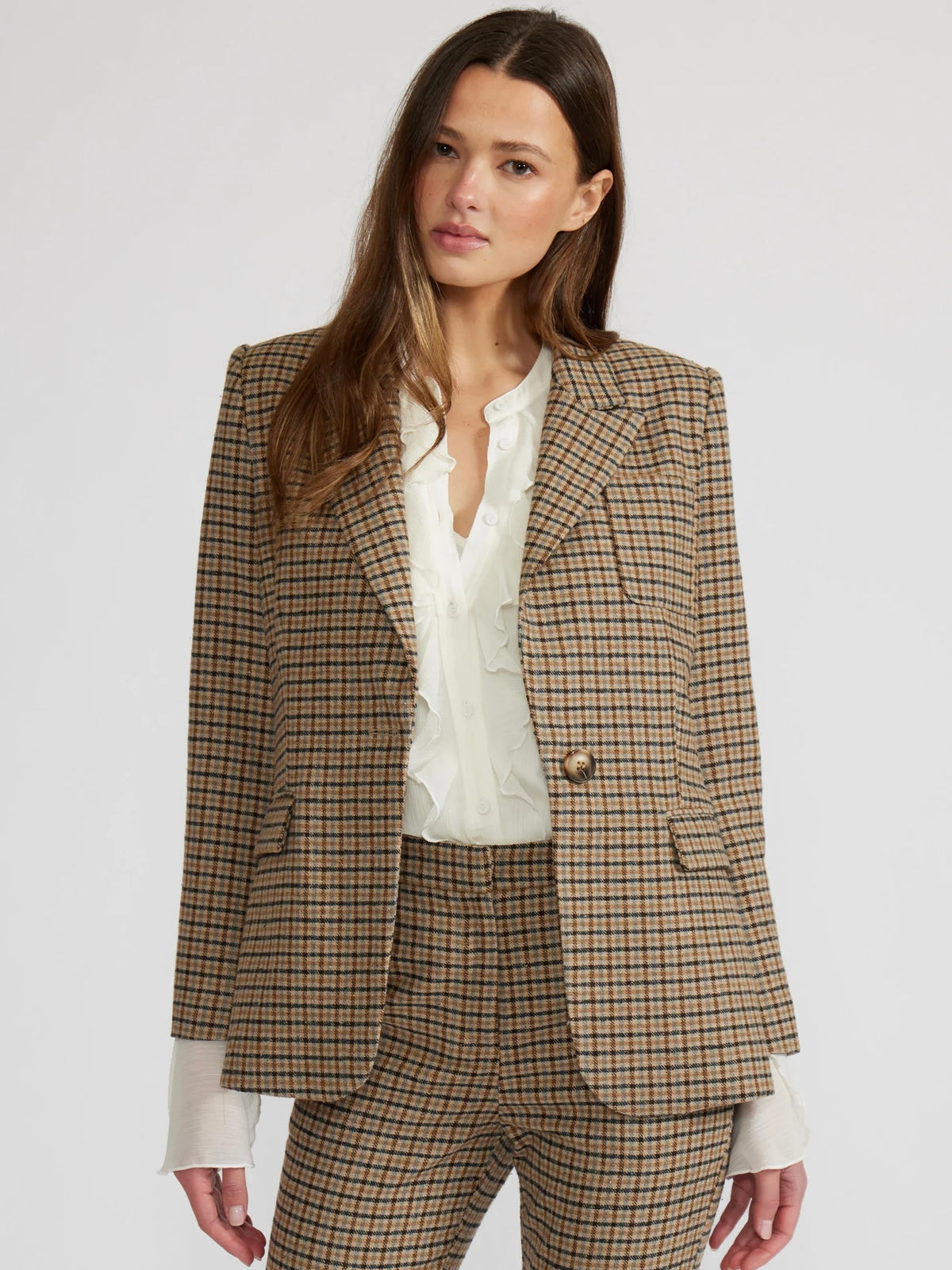 Selima Plaid Blazer