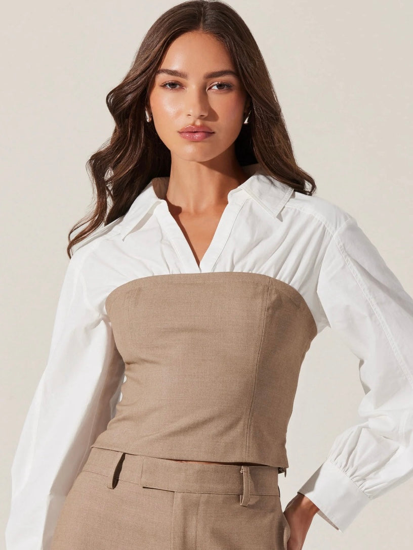 Brooks Layered Corset Top