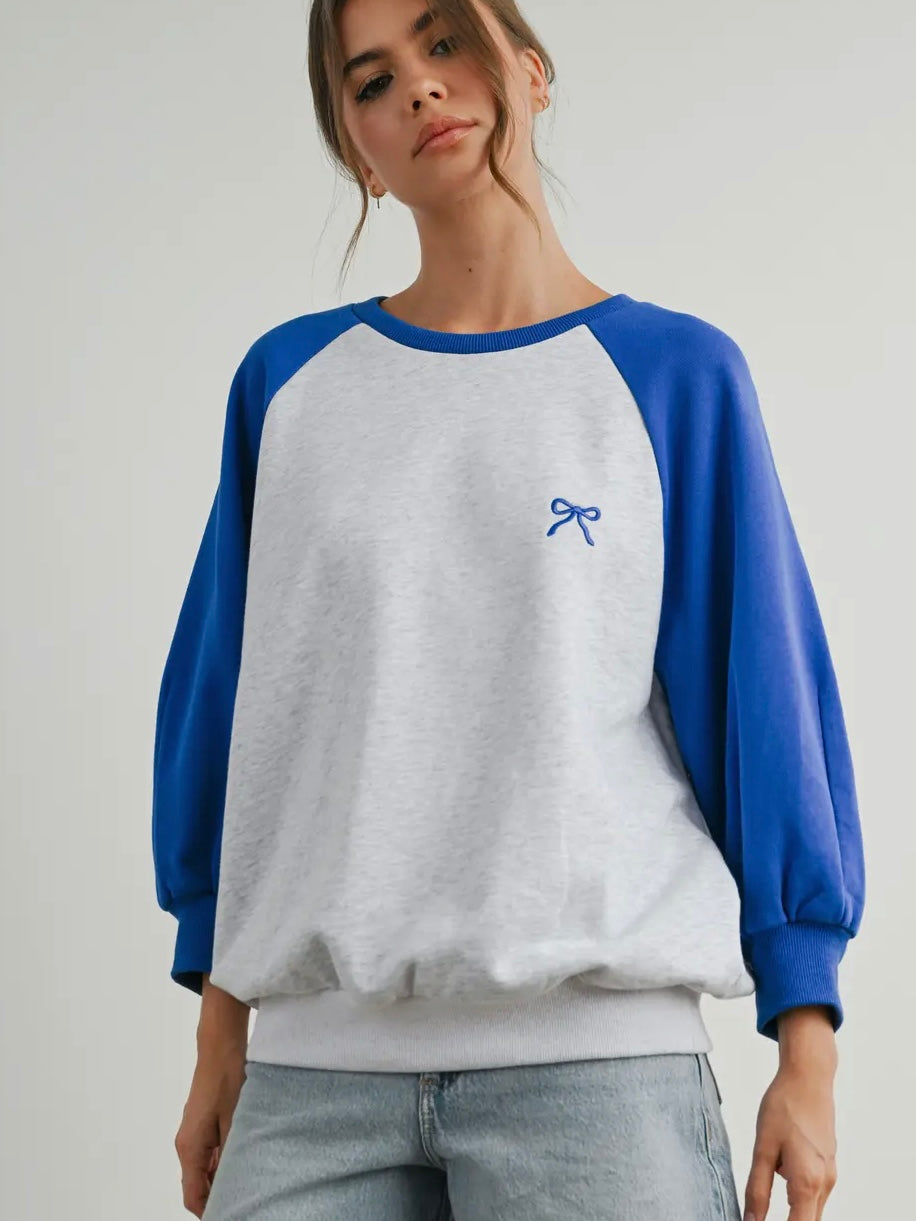 Bow Baseball Sweatshirt