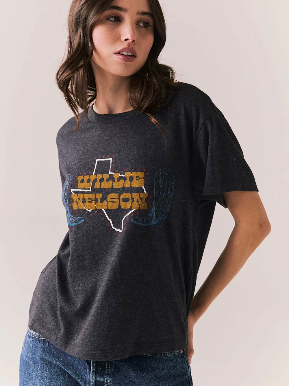 Willie Nelson Texas Boots Tee