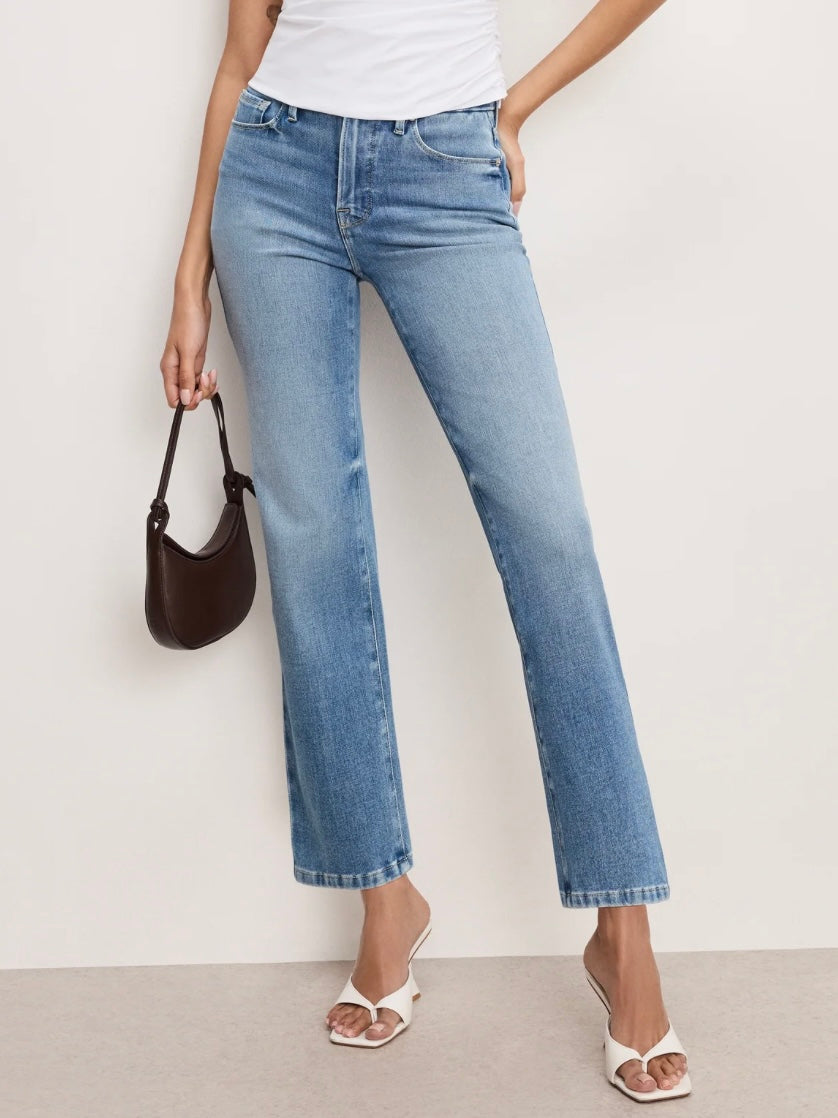 Soft-Tech Good Legs Straight Jeans - Indigo 1012