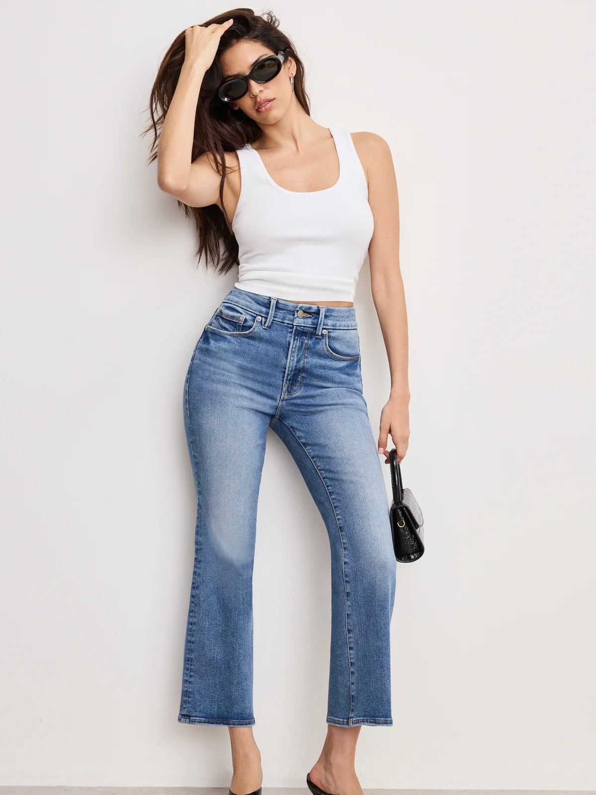 Always Fits Good Legs Cropped Mini Boot Jeans