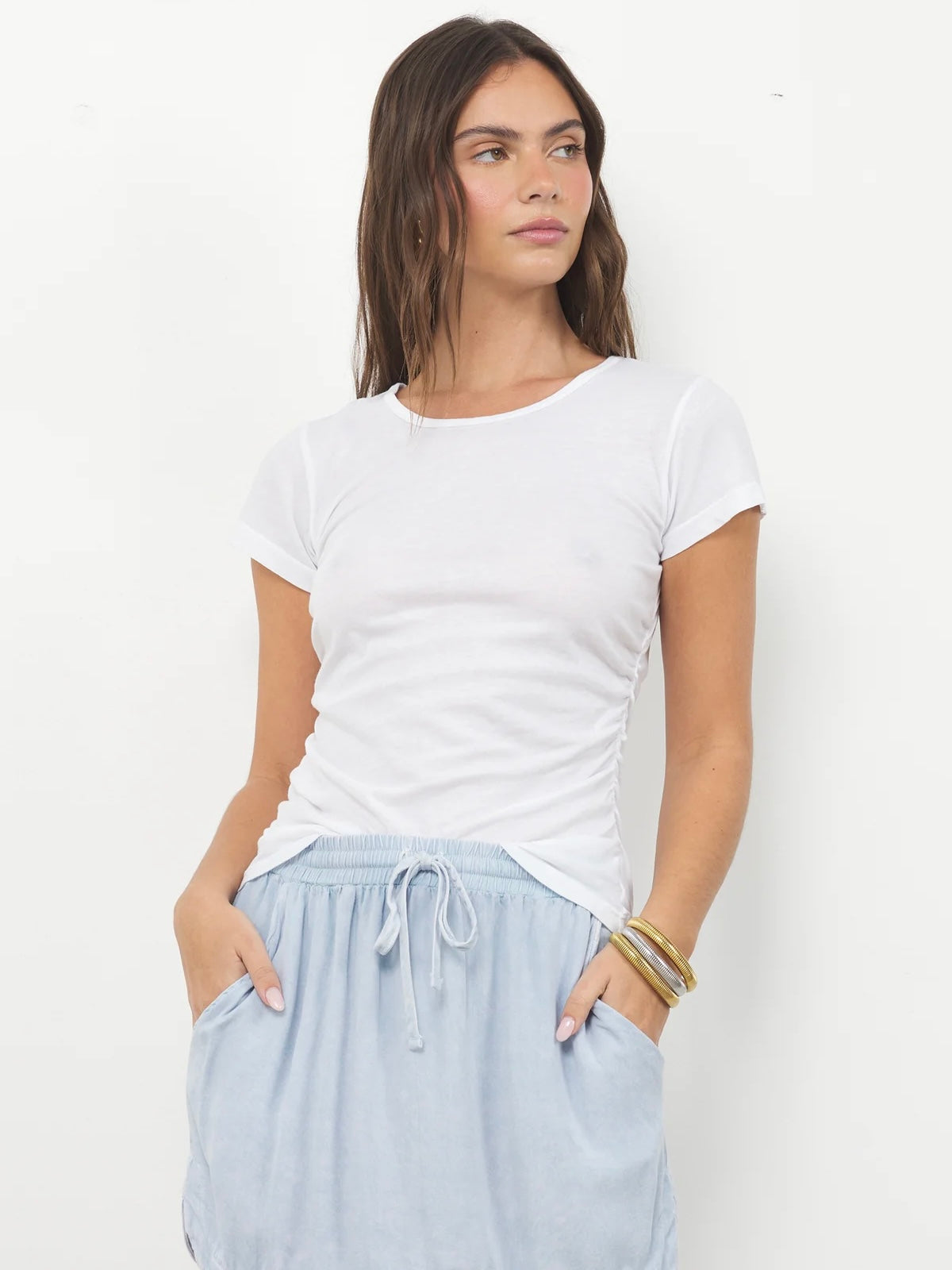 Millie Crew Neck with Shirring