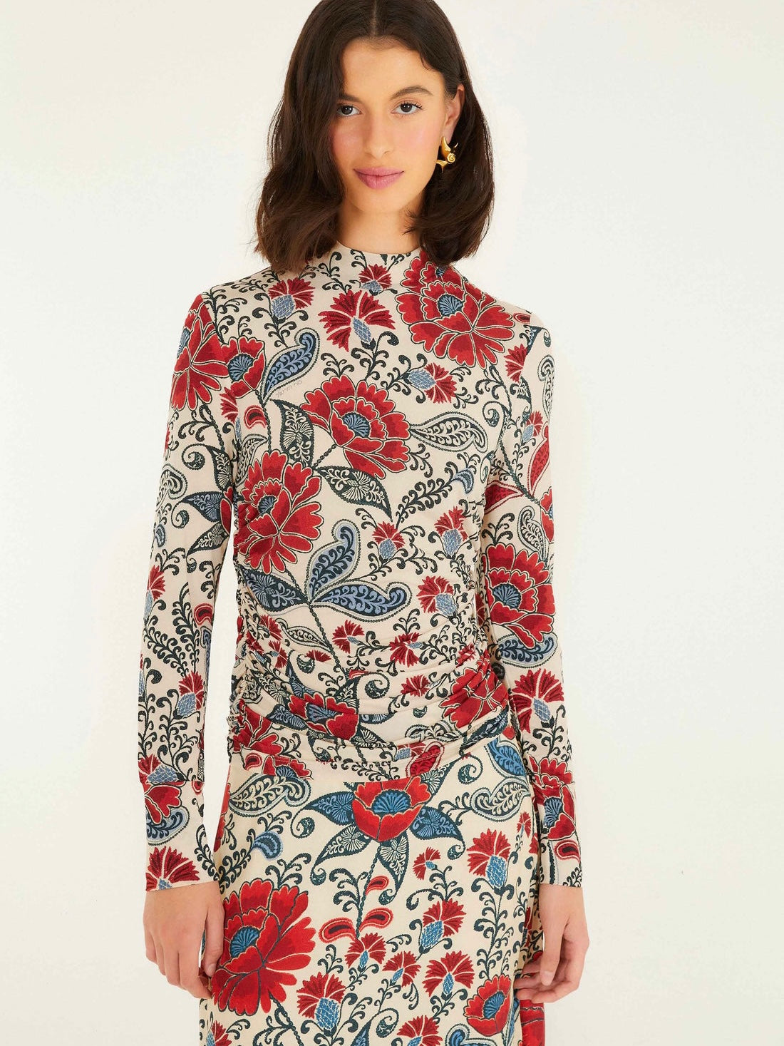 Sand Francesca Jersey Blouse