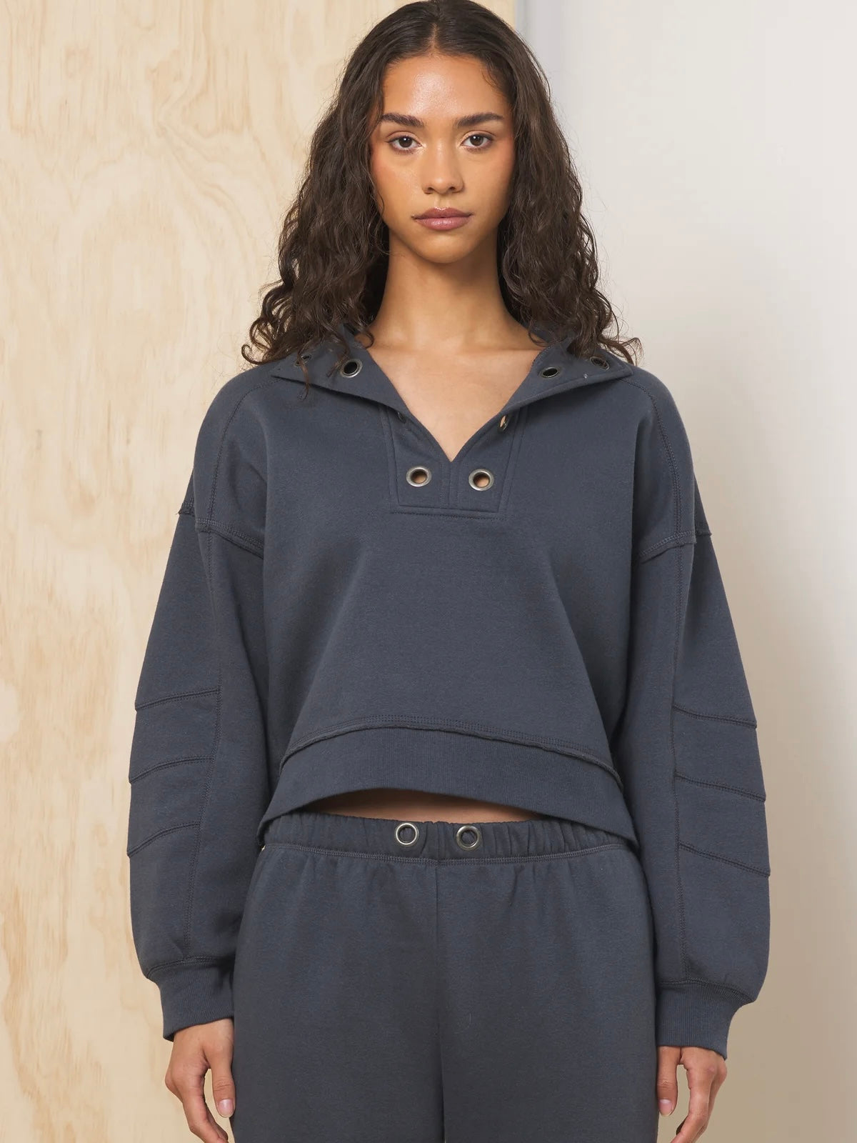 Surf Wash Henley Sweatshirt