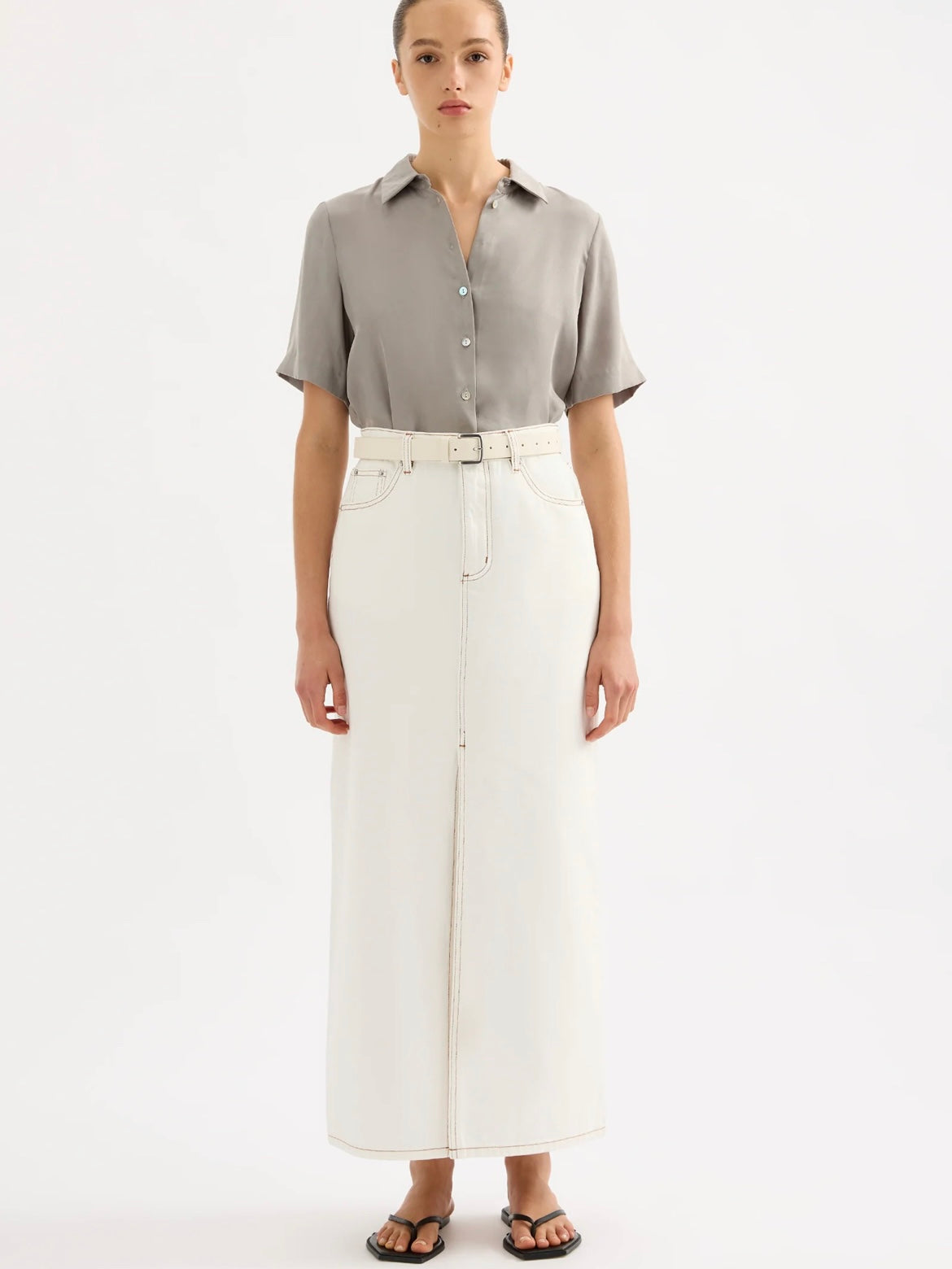 Sia Denim Maxi Skirt
