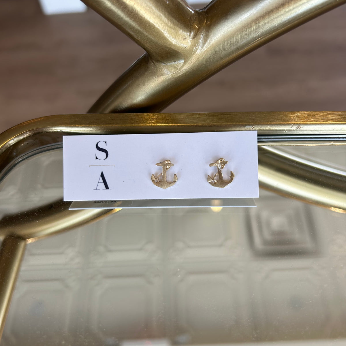 Anchor Stud Earrings