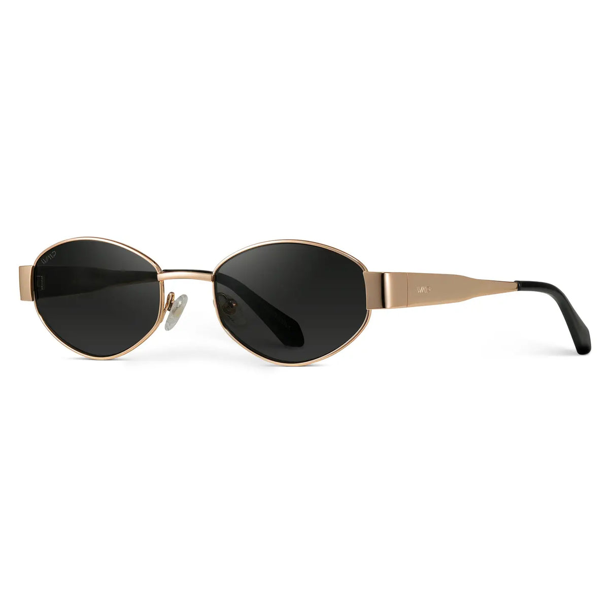 Verona - Small Oval Metal Frame Sunglasses