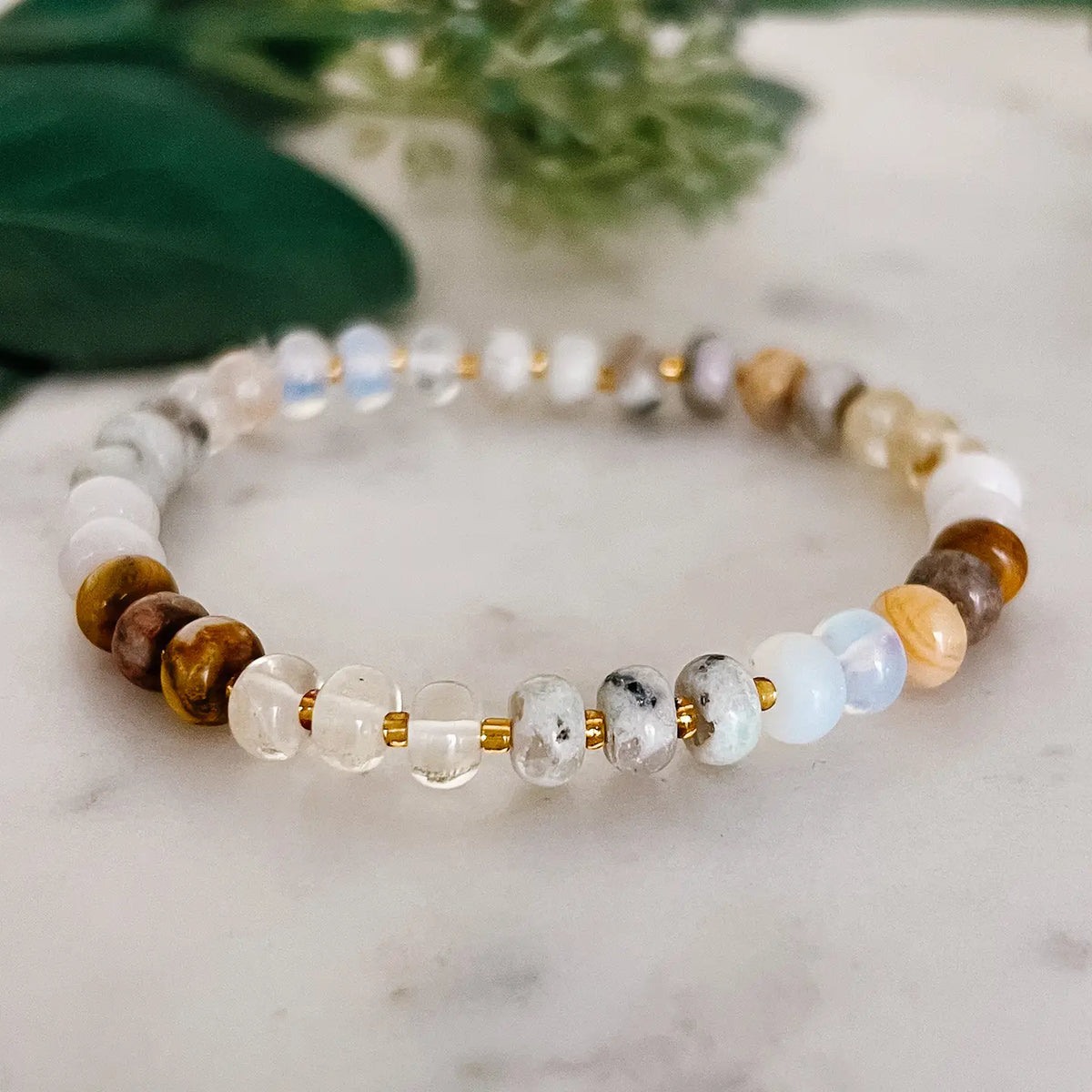 Neutral Beaded Bracelet