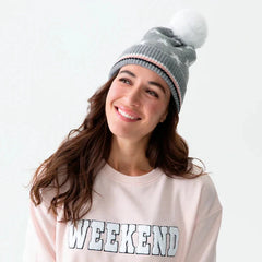 Gray Stella Beanie