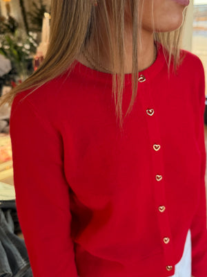 Celeste Heart Button Cardigan
