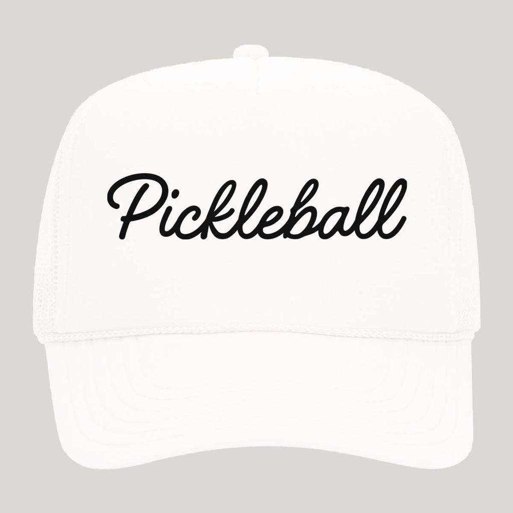 Pickleball Cursive Pickleball Cursive Foam Snapback Hat – Swish Avenue