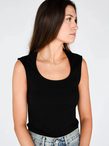 Hayes Ribbed Square Neck Top