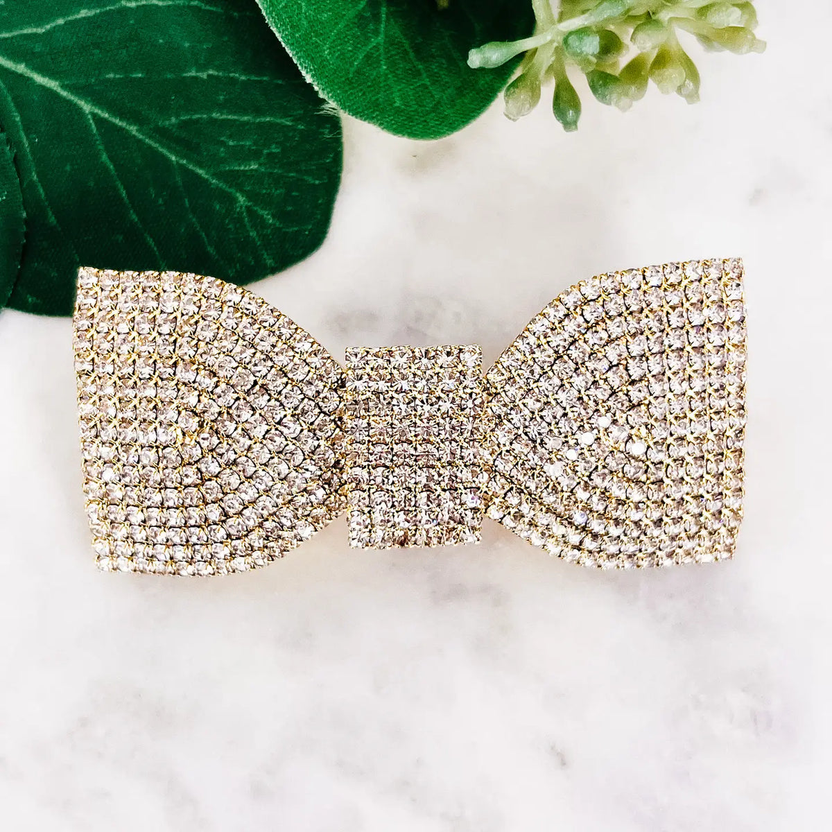 Pave Bow Barrette