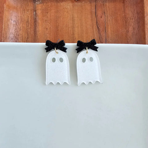 Bow Ghost Earrings