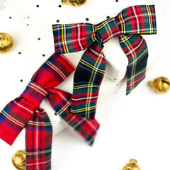 Tartan Emily Bow Barrette Clip