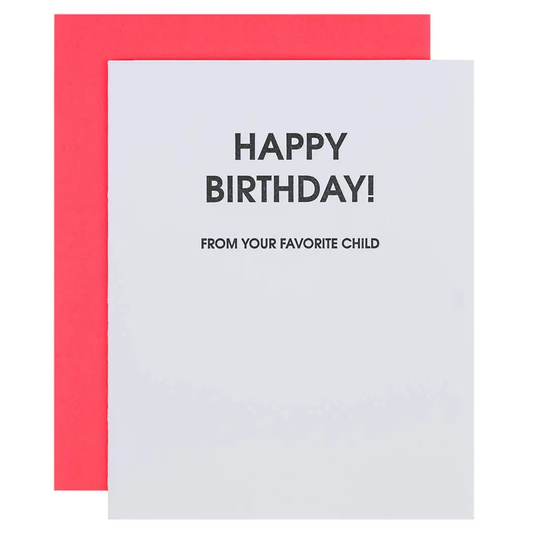 Birthday Favorite Card