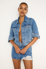 Cropped Trucker Jacket