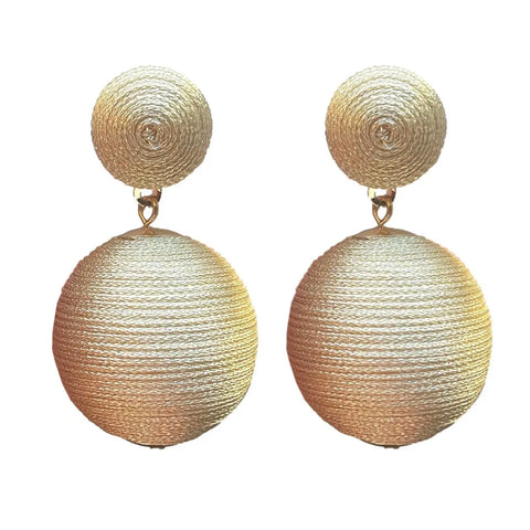 Lido Pom Pom Statement Earrings