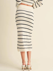 Striped Crochet Skirt