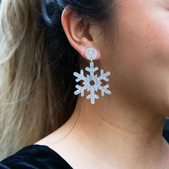 Snowflake Dangle Earrings