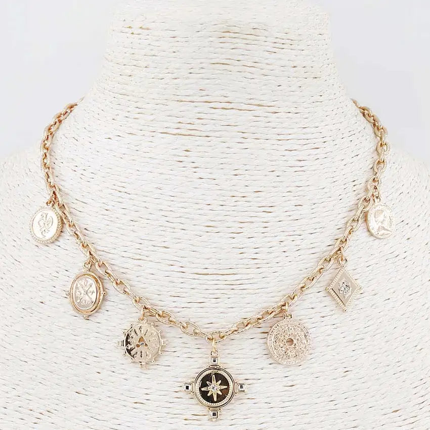 Compass Charm Necklace