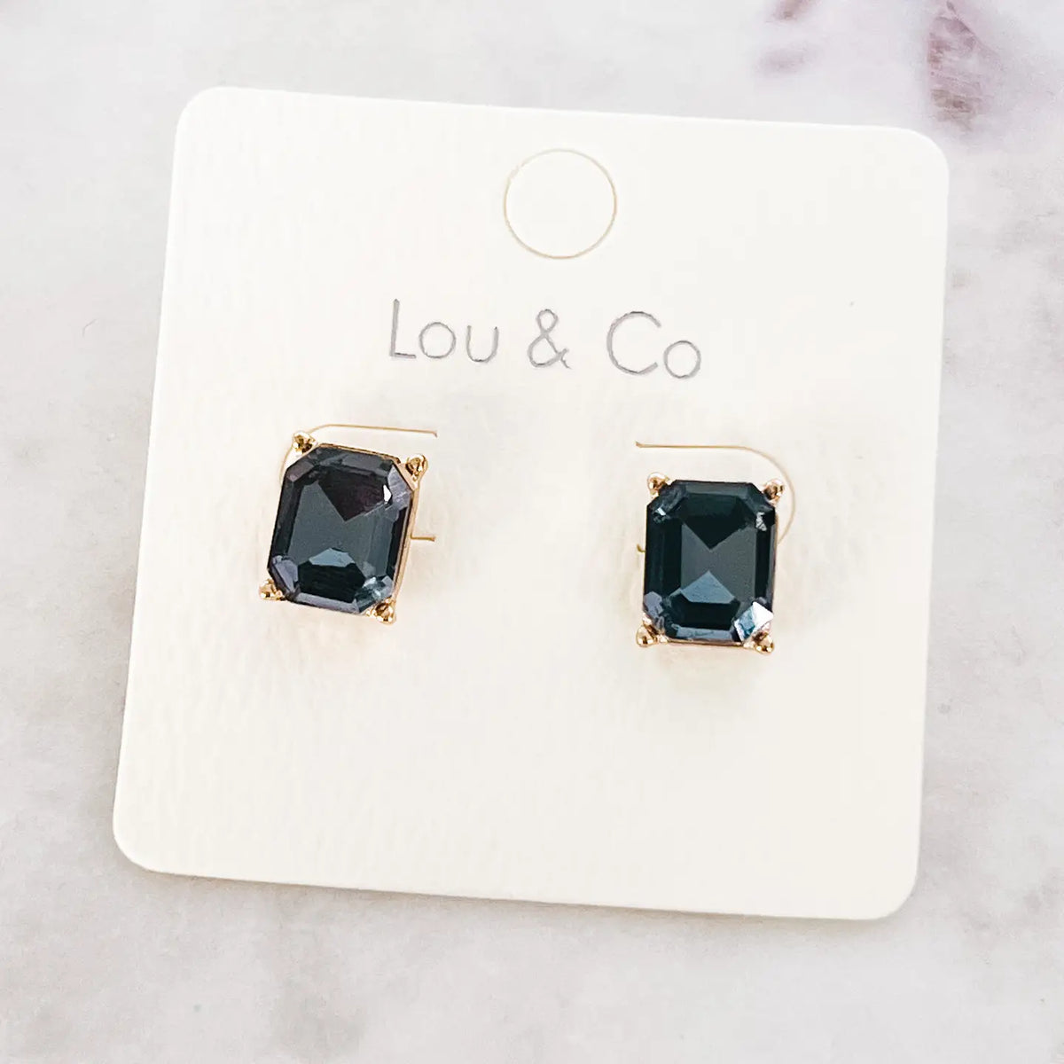 Rectangle Stone Studs