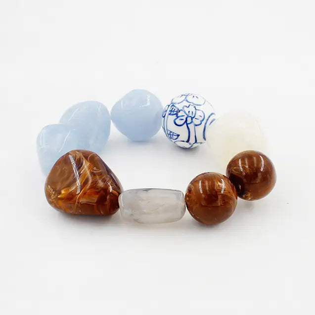 Light Blue Beaded Bracelet