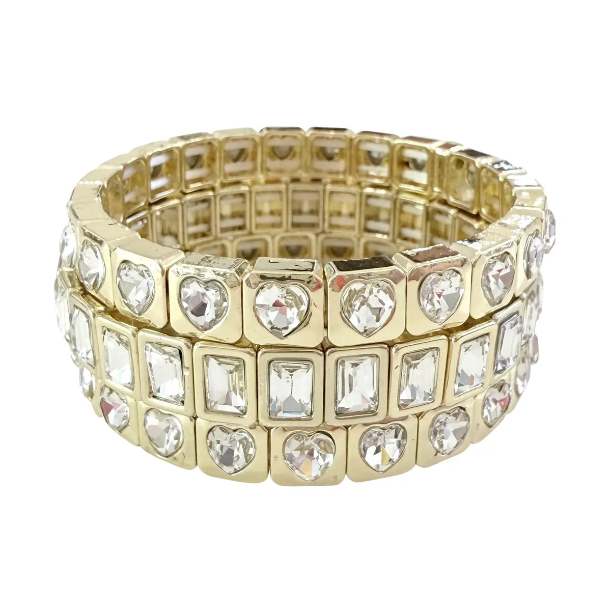 Blinged Up Bracelet Stack