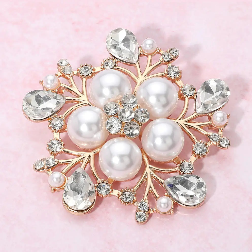 Pearl Flower Brooch