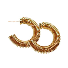 Gold Coil Hoops