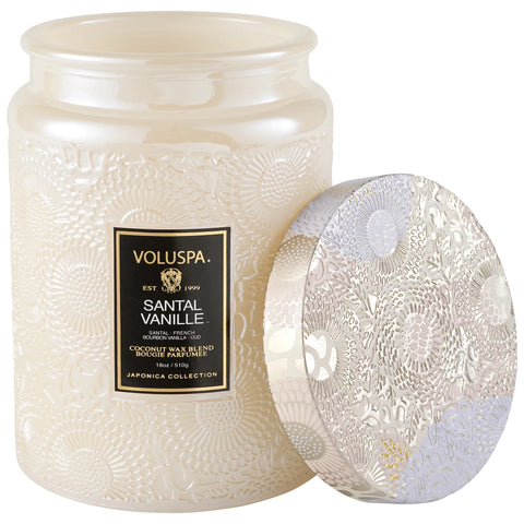 Large Jar Candle- Santal Vanille