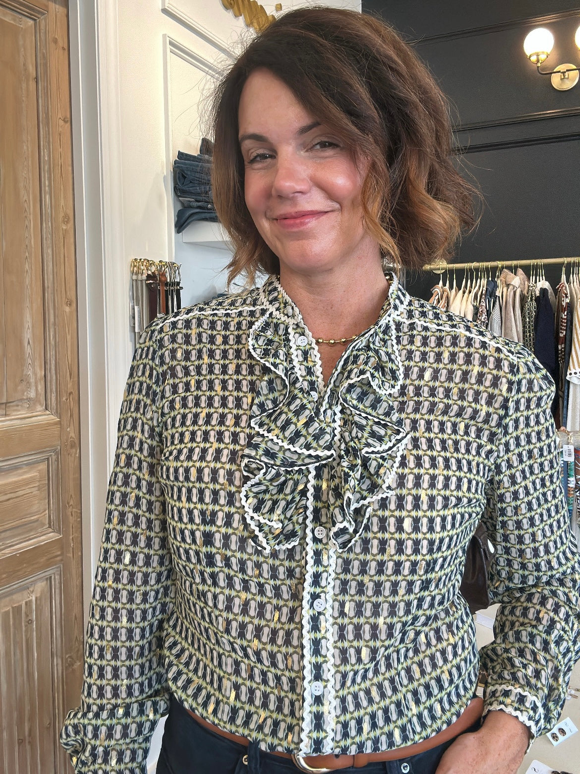 The Ruffled Front Shirt