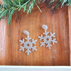 Snowflake Dangle Earrings