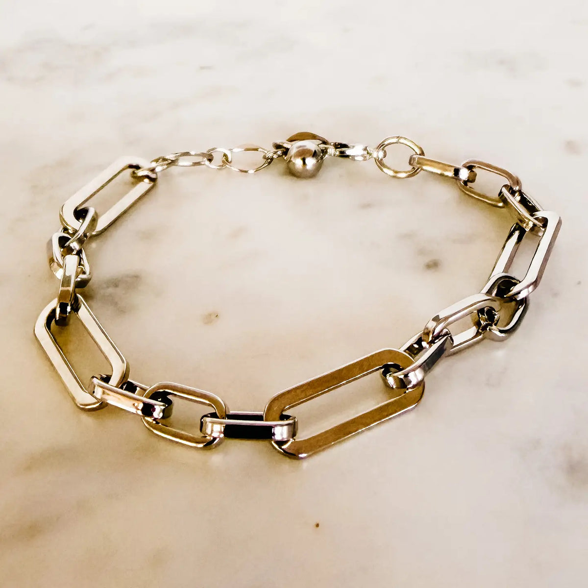 Silver Chain Link Bracelet