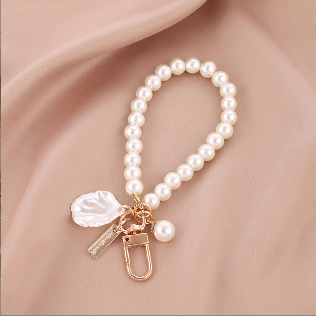 Pearl Keychain Bag Charm