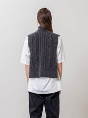 Charcoal Turtleneck Sweater Vest