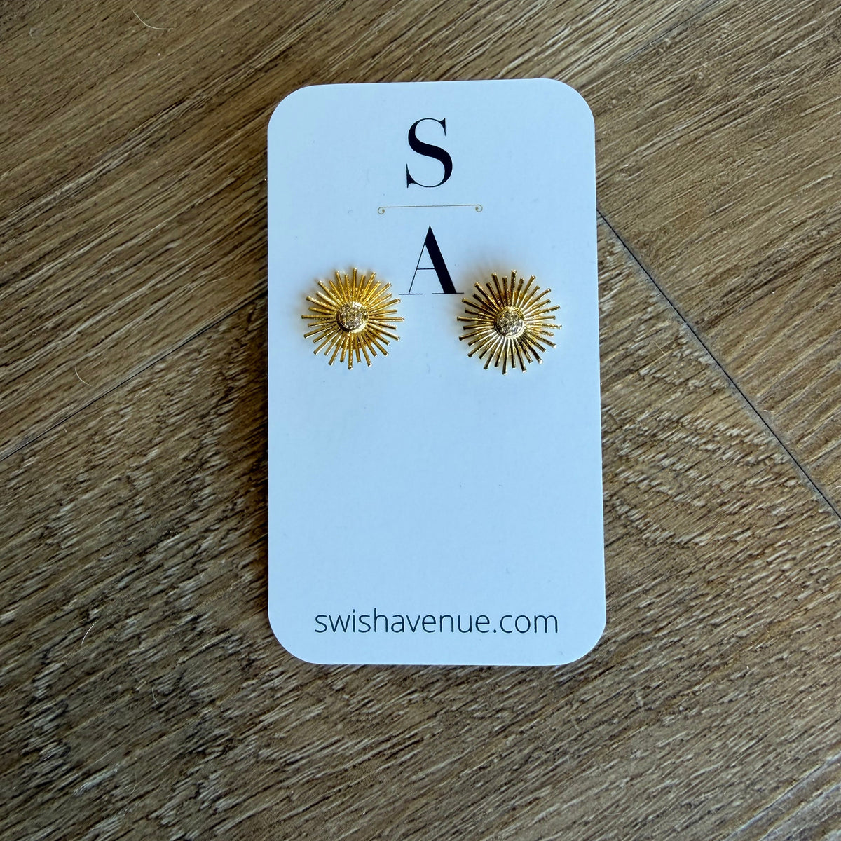 CZ Starburst Stud Earrings