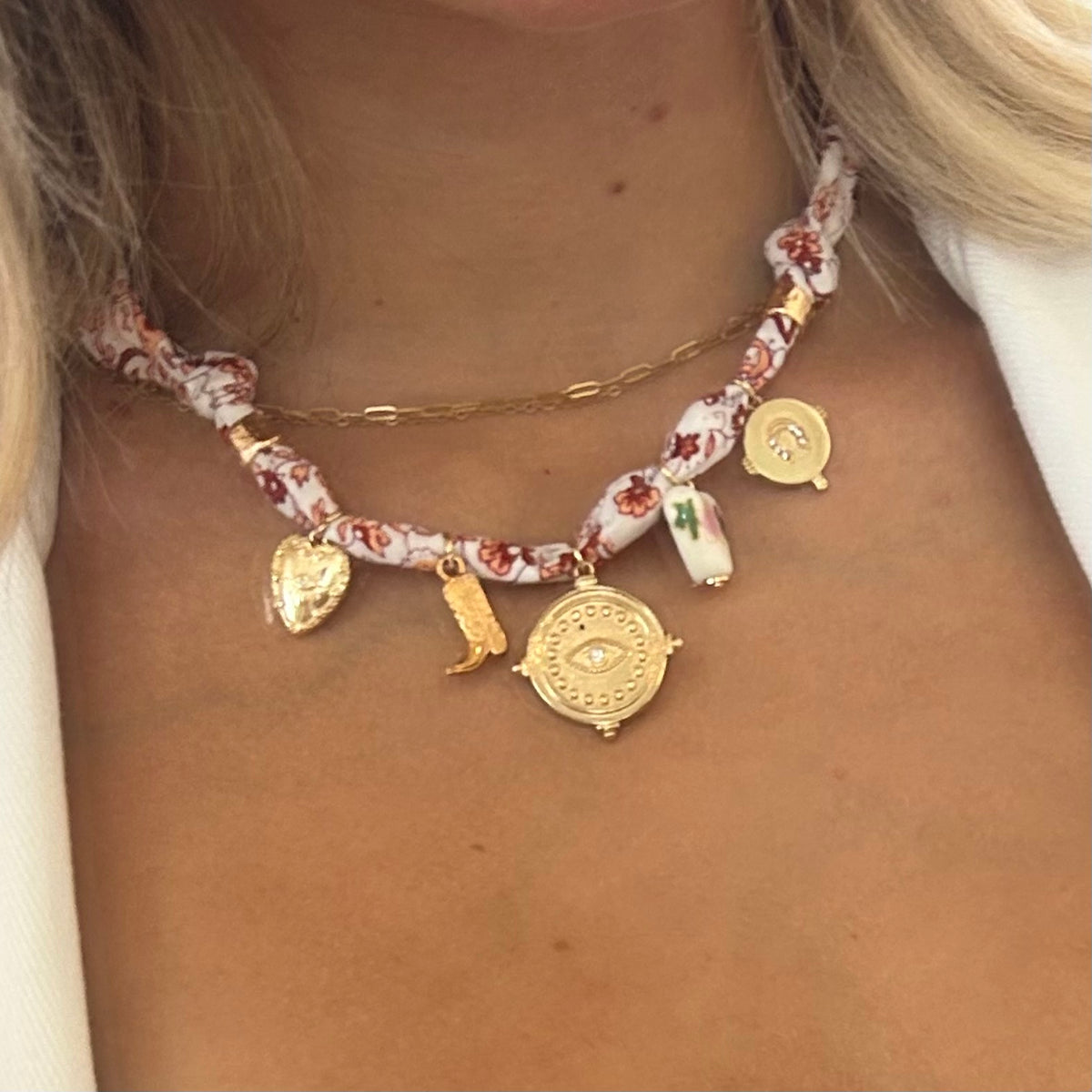 Bandana Charm Necklace