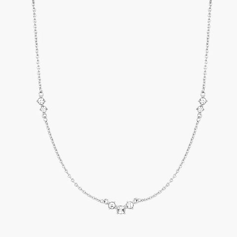 Ellen Silver Crystal Necklace
