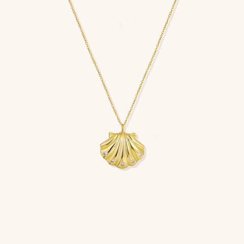 Golden Seashell Necklace