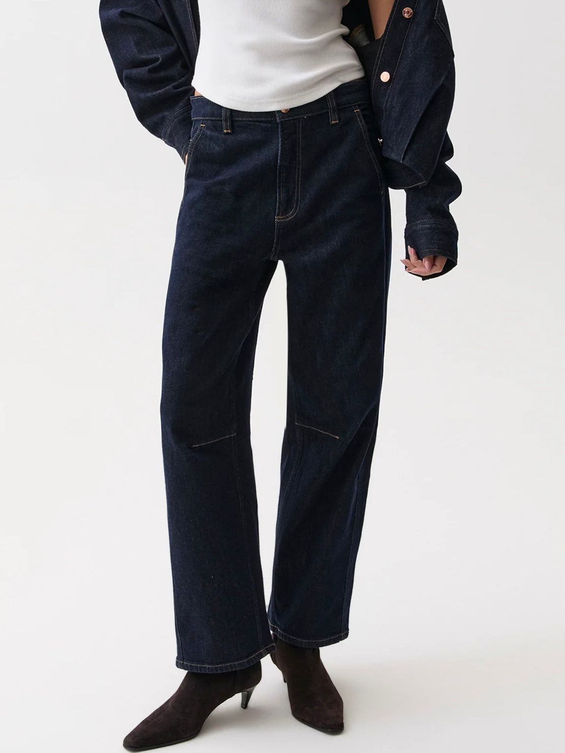 Beau Seamed Crescent Jean