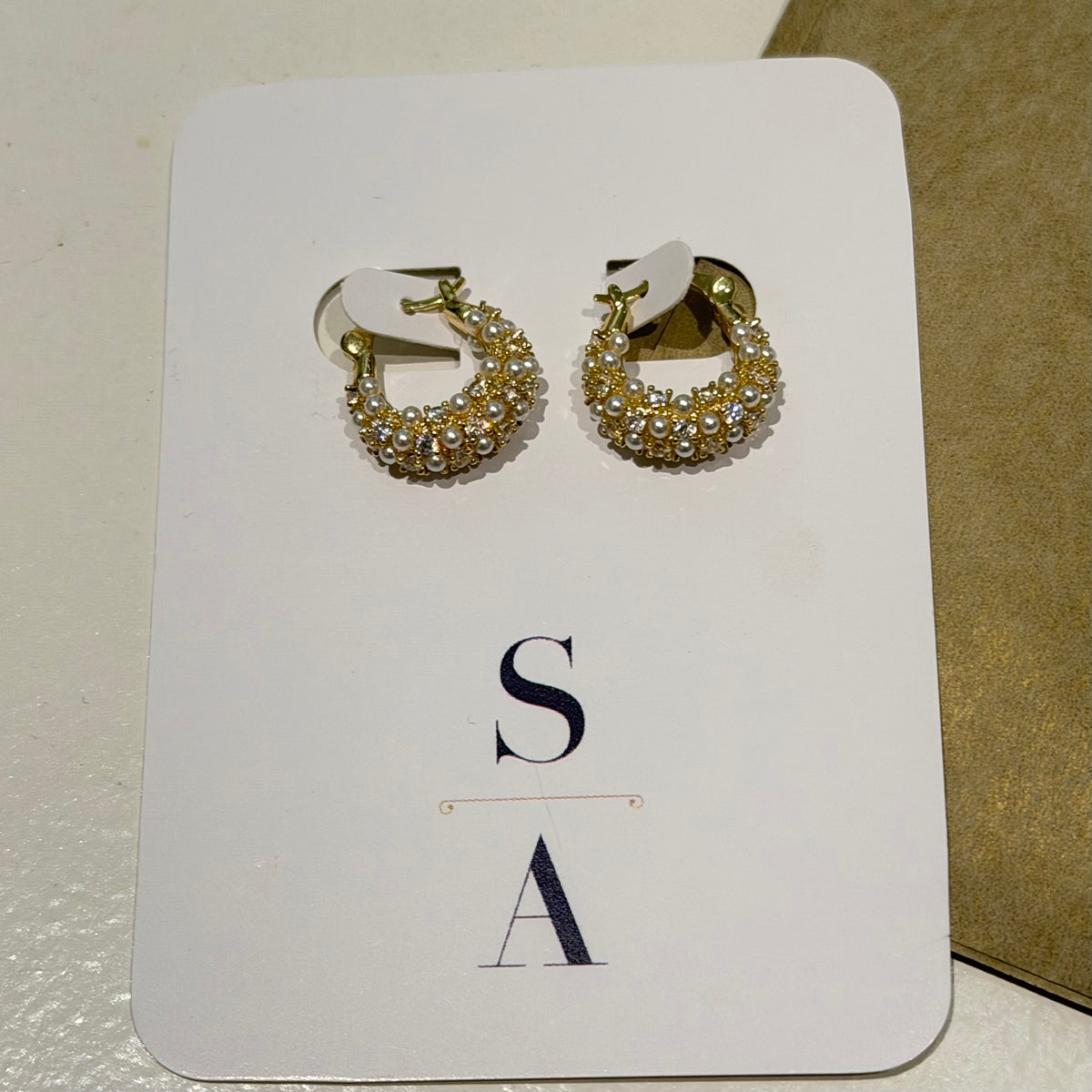 Pearl and Pave Cluster Drops