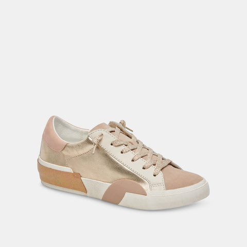 Zina Sneakers Gold Leather
