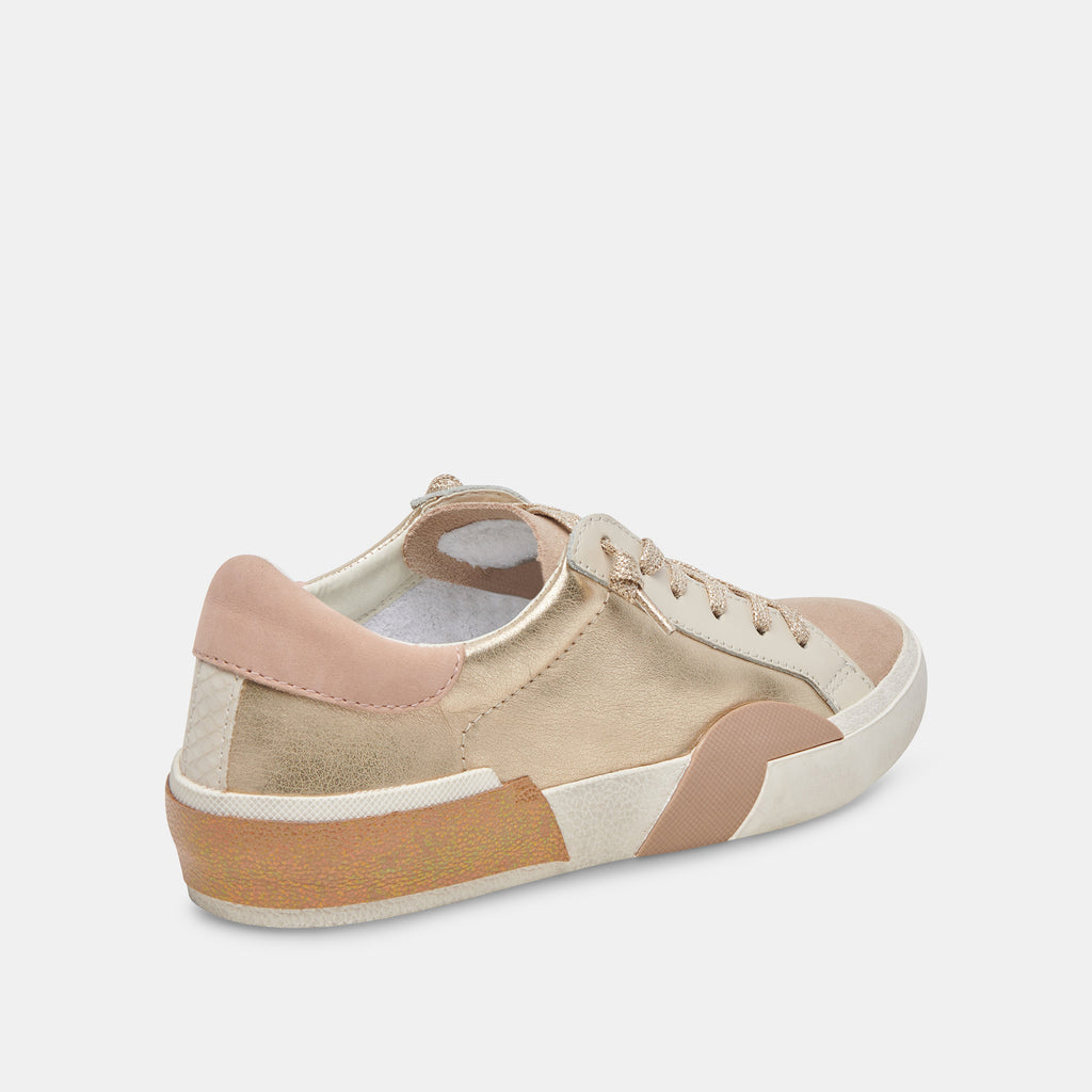 Zina Sneakers Gold Leather