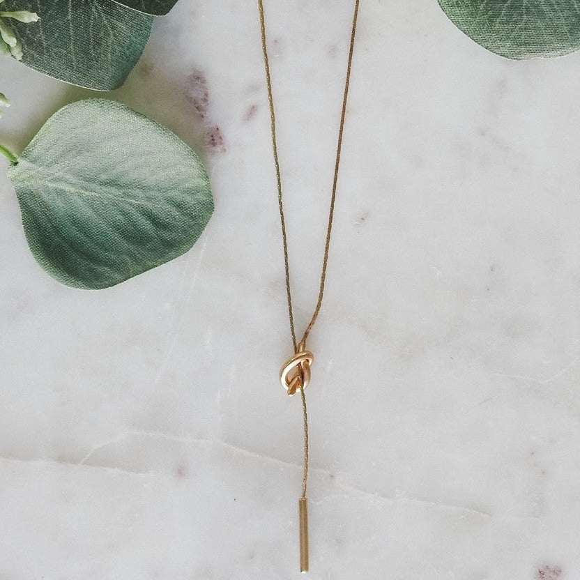Knot Lariat Necklace