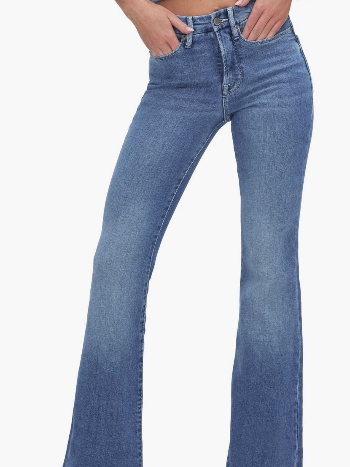 Good Legs Flare Split Denim