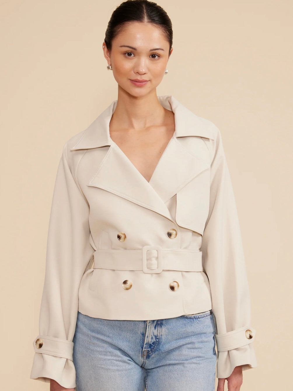 Estelle Cropped Trench