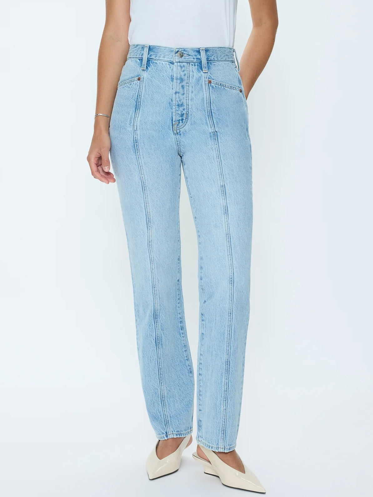 Cassie Super High Rise Straight Jean - Vibes